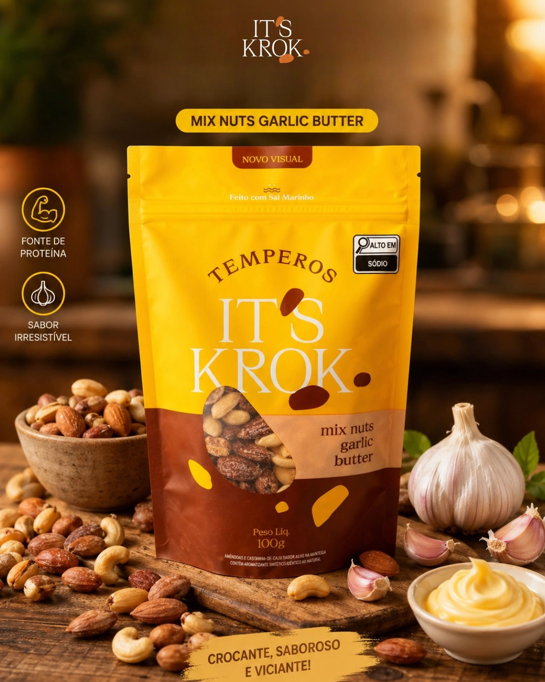Mix nuts garlic butter 100g