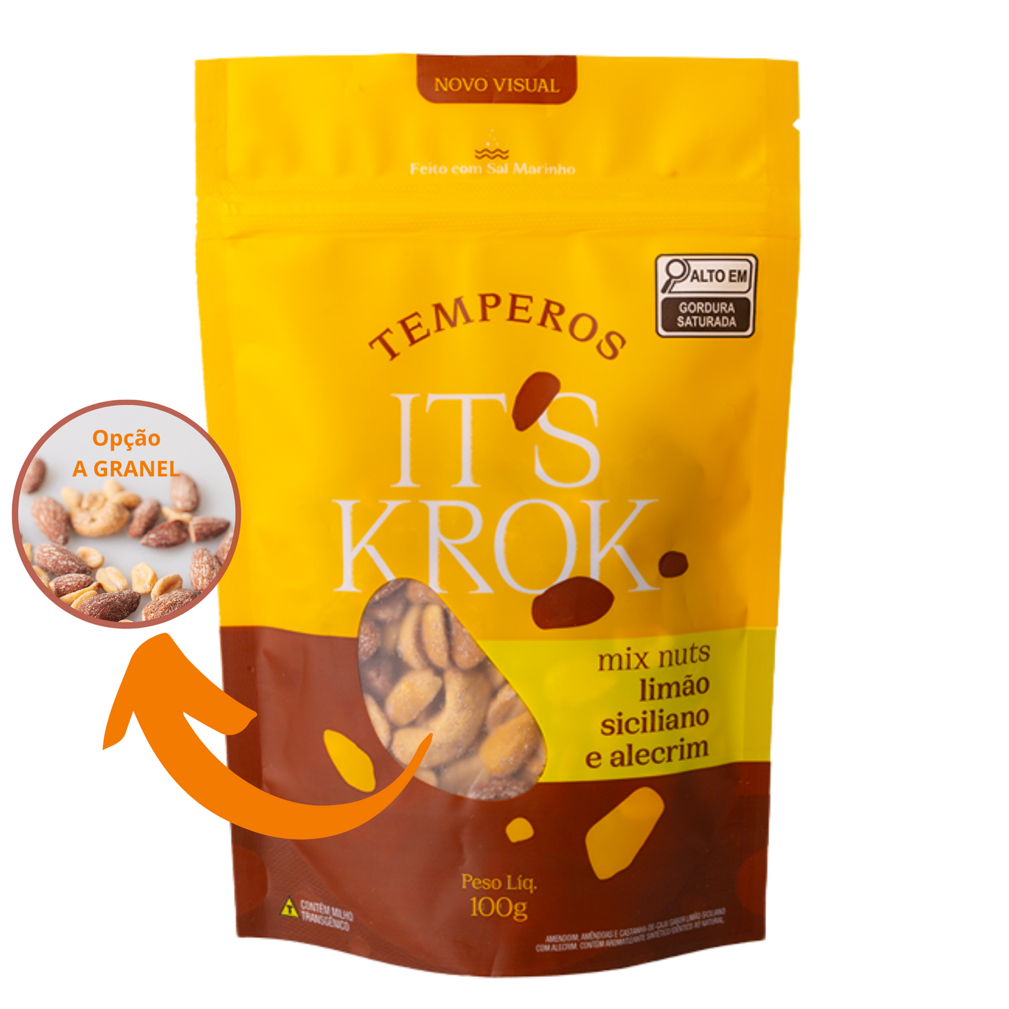 Mix nuts limão siciliano e alecrim 100g