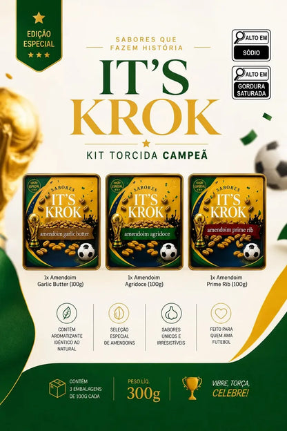 Kit Copa Torcedor It`s Krok 300g - Mix De Amendoim