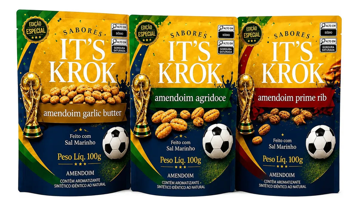 Kit Copa Torcedor It`s Krok 300g - Mix De Amendoim