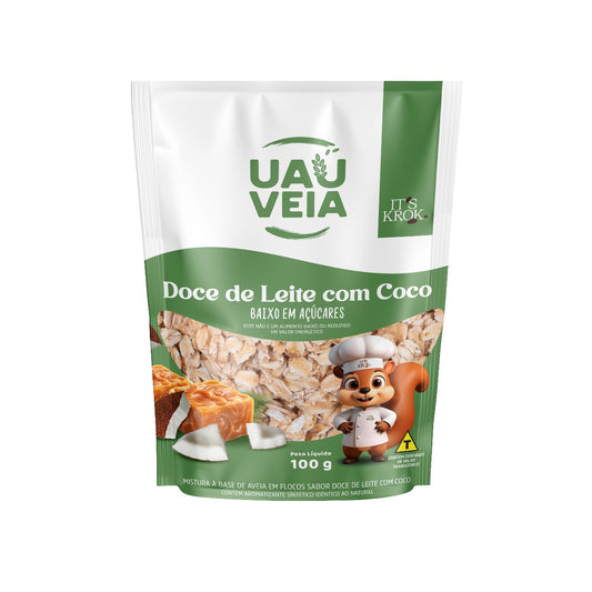 Uauveia doce de leite com coco sem açúcar 100g