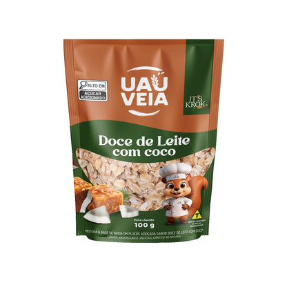 Uauveia doce de leite com coco adoçada 100g