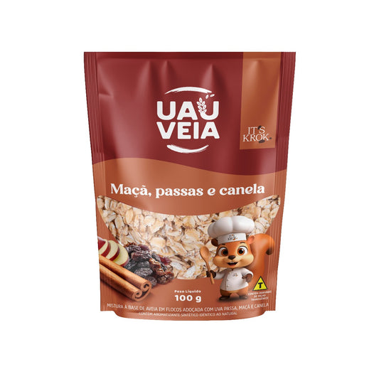 Uauveia maçã, passas e canela adoçada 100g
