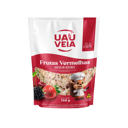 Uauveia frutas vermelhas sem açúcar 100g