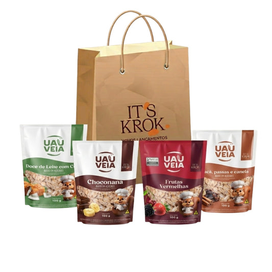 Kit degustação UAUVEIA sabores (sem açúcar)