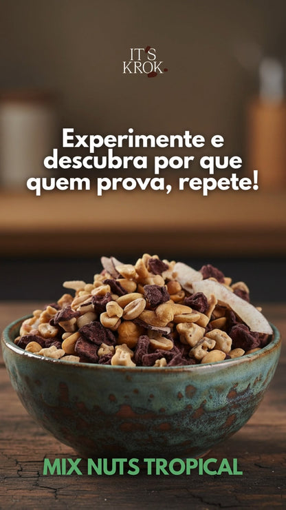 Mix nuts tropical com açaí e cupuaçu 100g