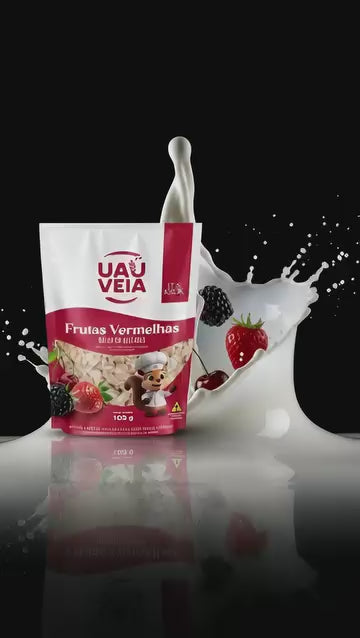 Uauveia frutas vermelhas sem açúcar 100g