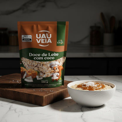 Uauveia doce de leite com coco adoçada 100g